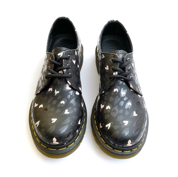 Dr Martens 1461 Wild Hearts Chaos Leather Oxfords - Picture 2 of 7